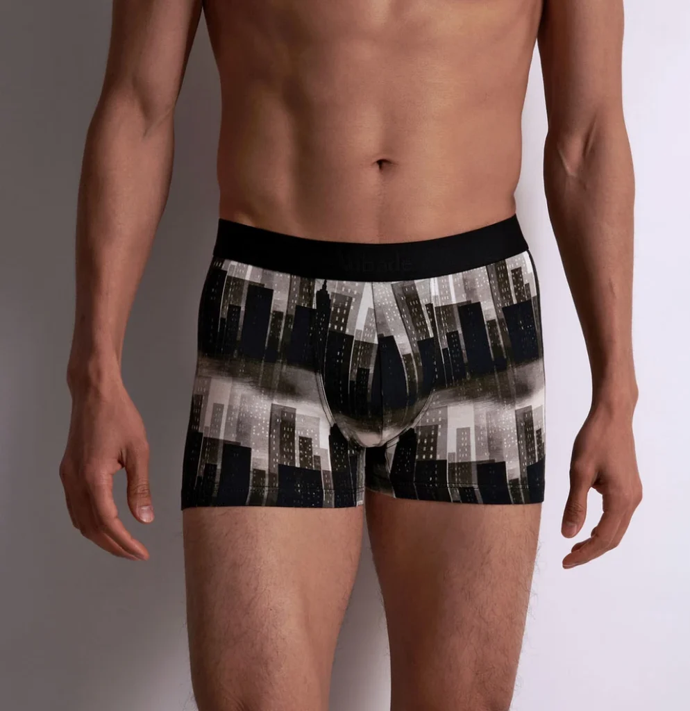 Aubade homme modal cotton boxer Buildings L XL XXL Intimo Boutique