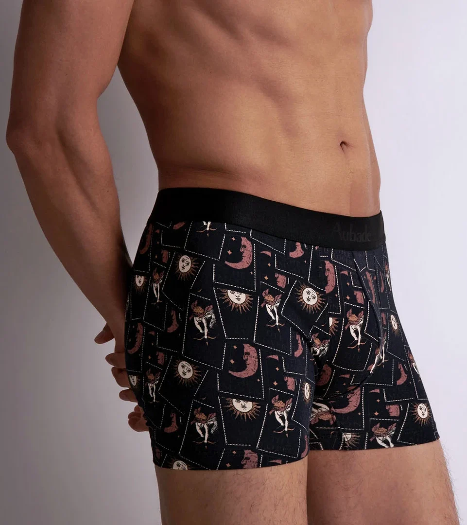 Aubade homme modal cotton boxer Tarot Noir XXL Intimo Boutique