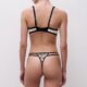 underwire bra and string back
